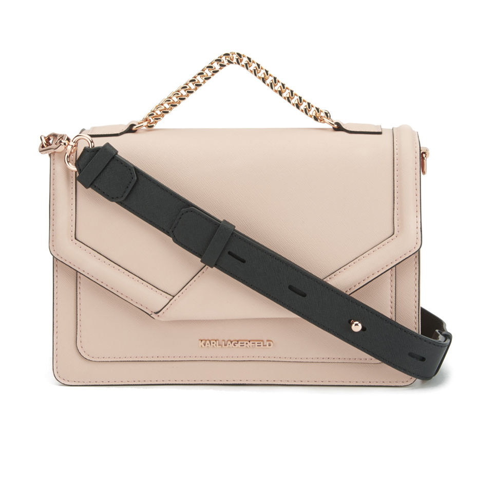 Karl Lagerfeld Kklassik Shoulder Bag Nude Free Uk Delivery Over 50