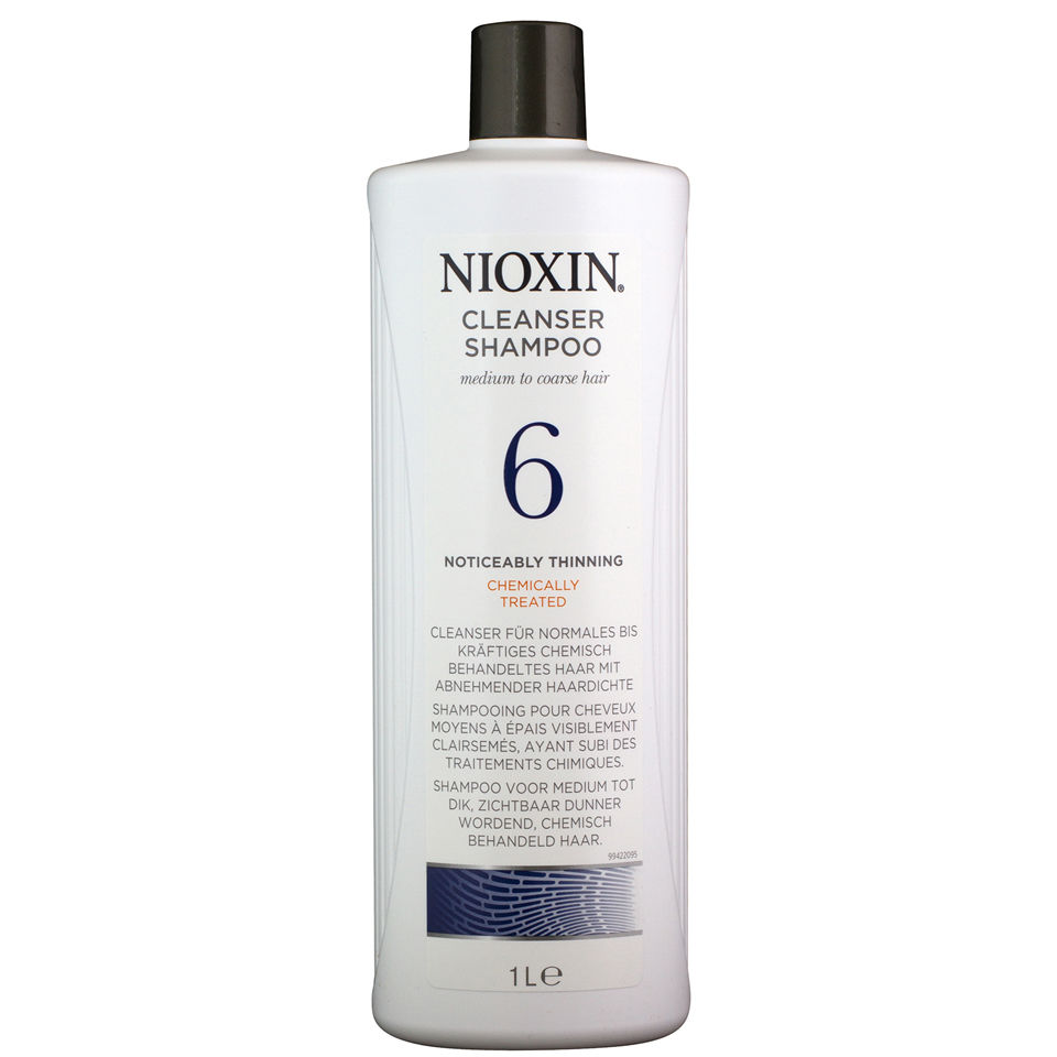 Nioxin System 6 Cleanser Shampoo For Noticeably Thinning Medium