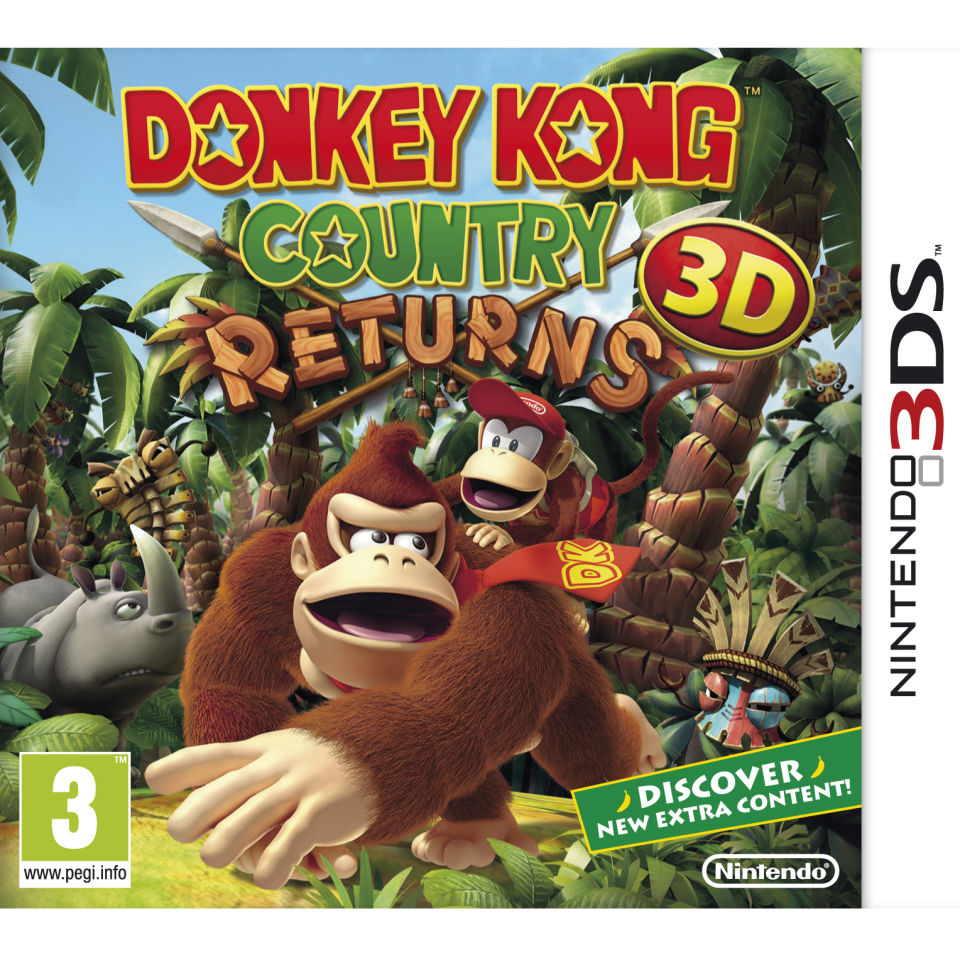 Donkey Kong Country Returns 3d Nintendo 3ds Zavvi Uk