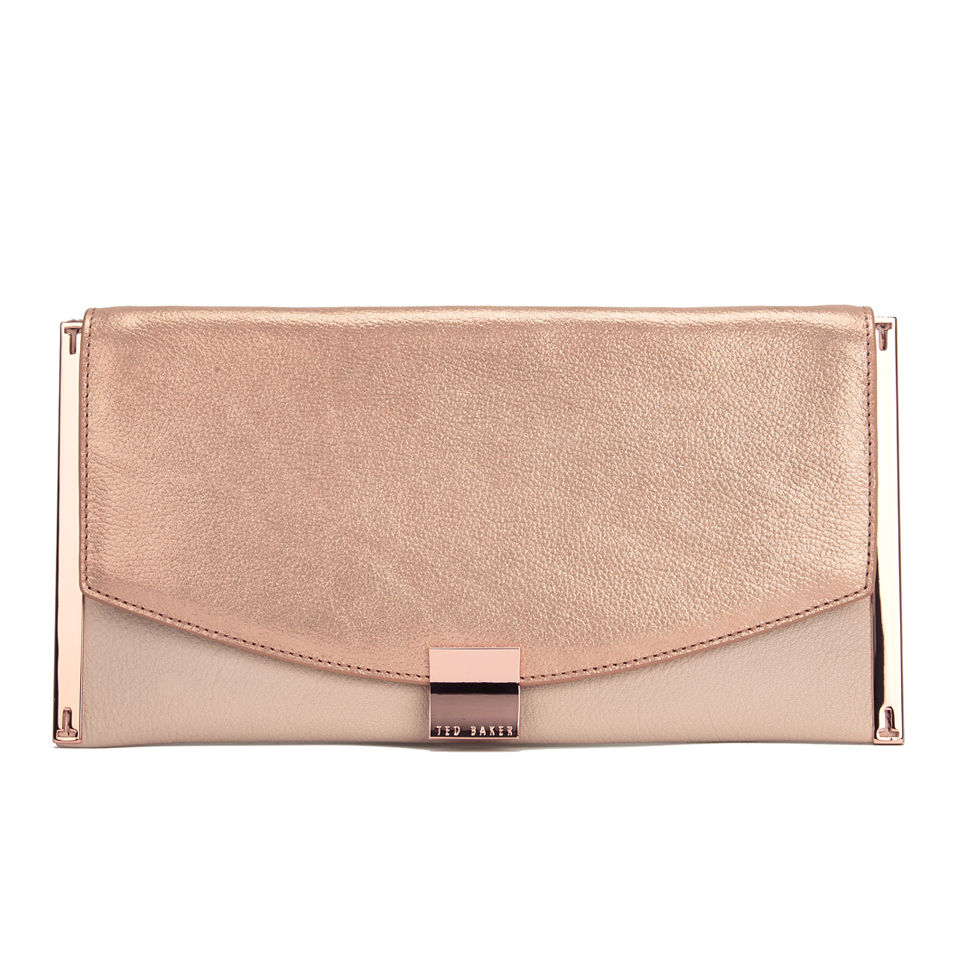 ted baker gold clutch