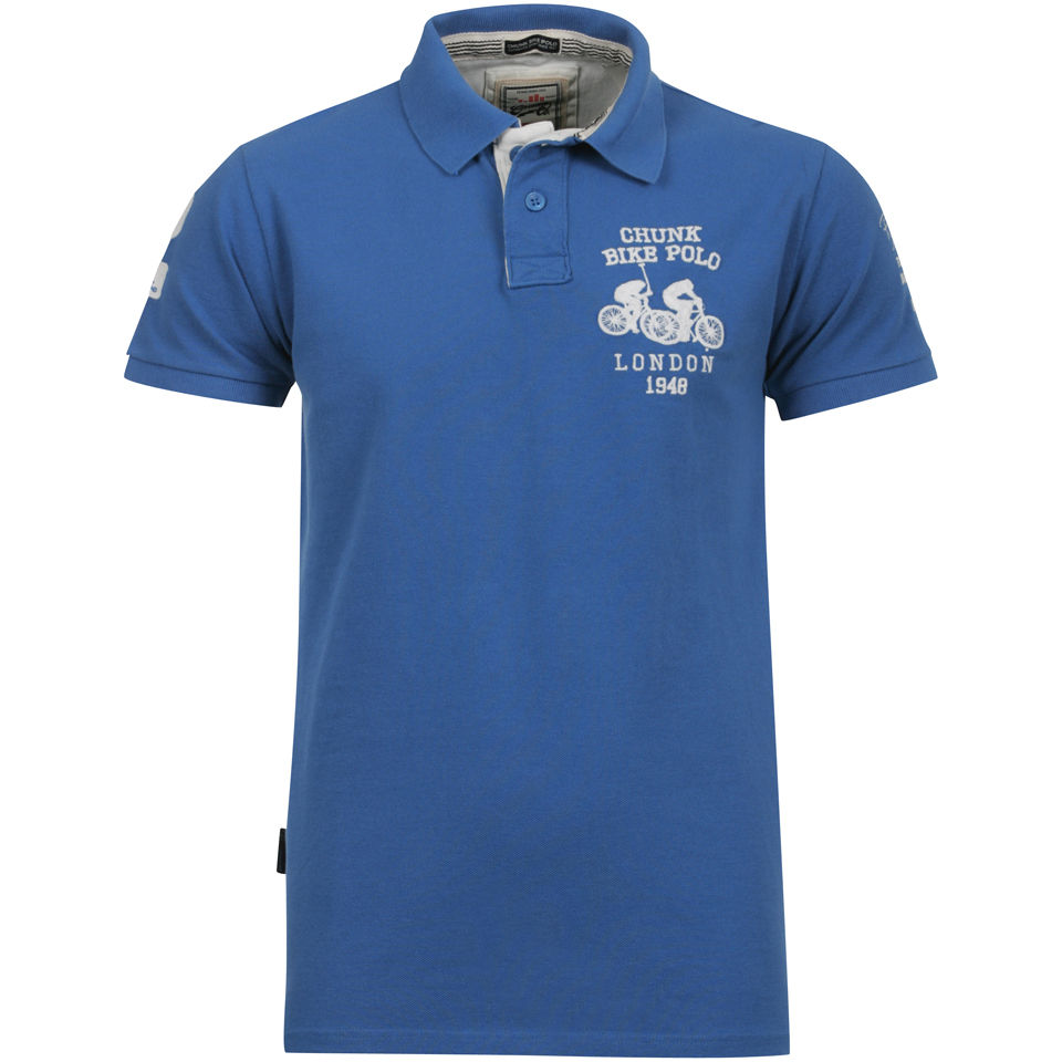 Chunk Men S London Bike Polo Cornflower Blue Clothing Zavvi Us