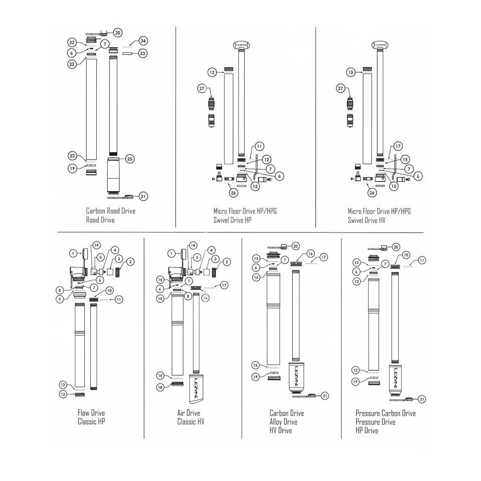 Lezyne Spare Parts 22 26 Probikekit Com