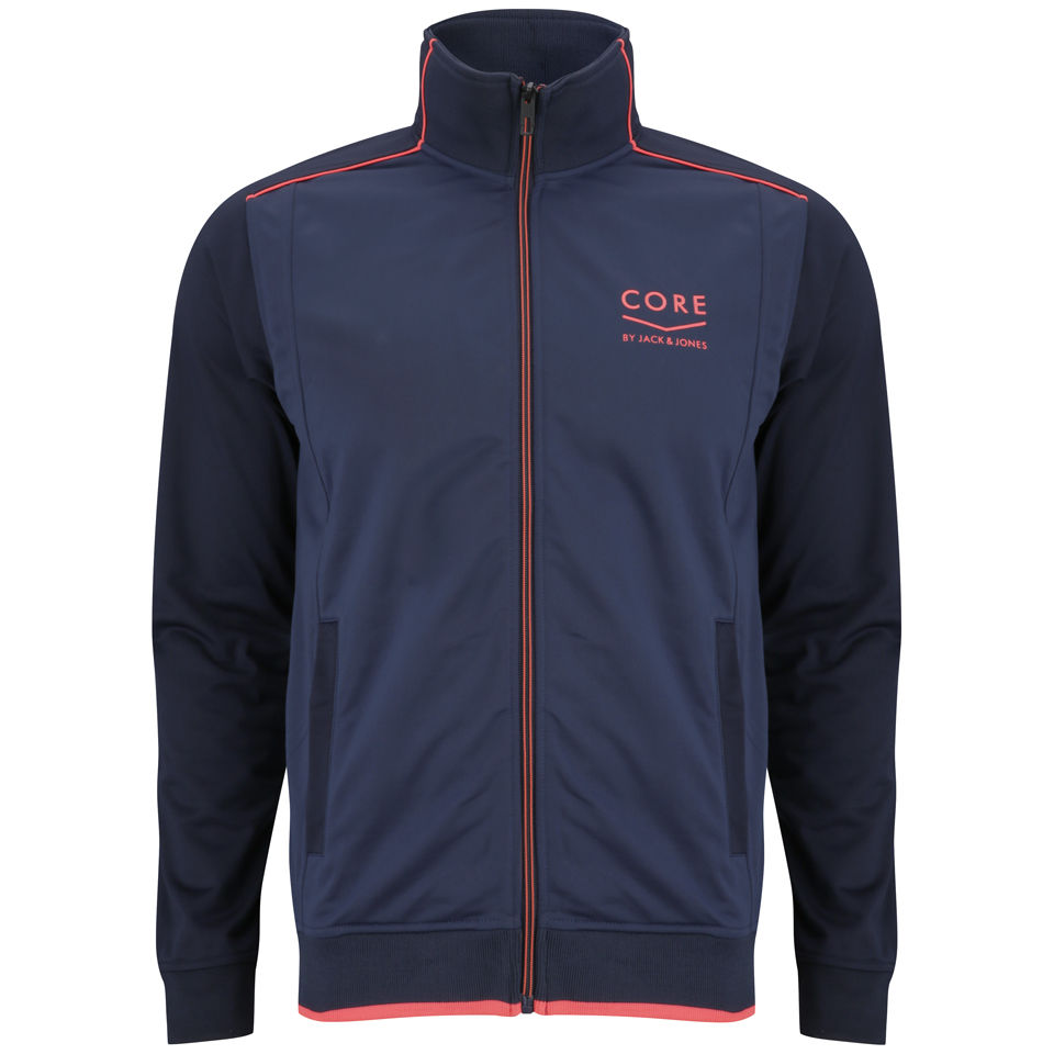 Jack Jones Men S Albany Sweat Track Jacket Dress Blue Clothing