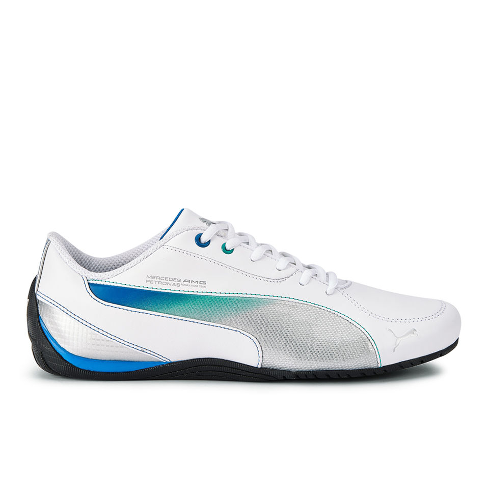 Puma Men's F1 Mercedes Drift Cat 5 Trainers - White/Metal ...