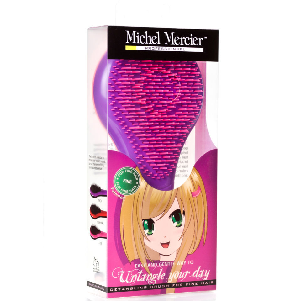 Michel Mercier Kids Detangling Brush For Fine Hair - Pink ...