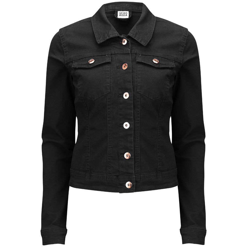 vero moda black denim jacket