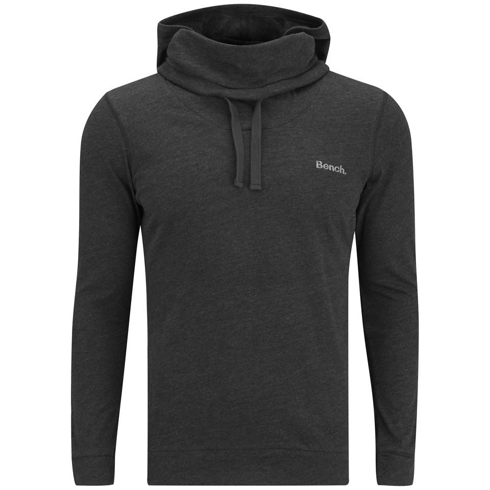Bench Men S Lobotomy Long Sleeve Hooded Top Black Mens Clothing