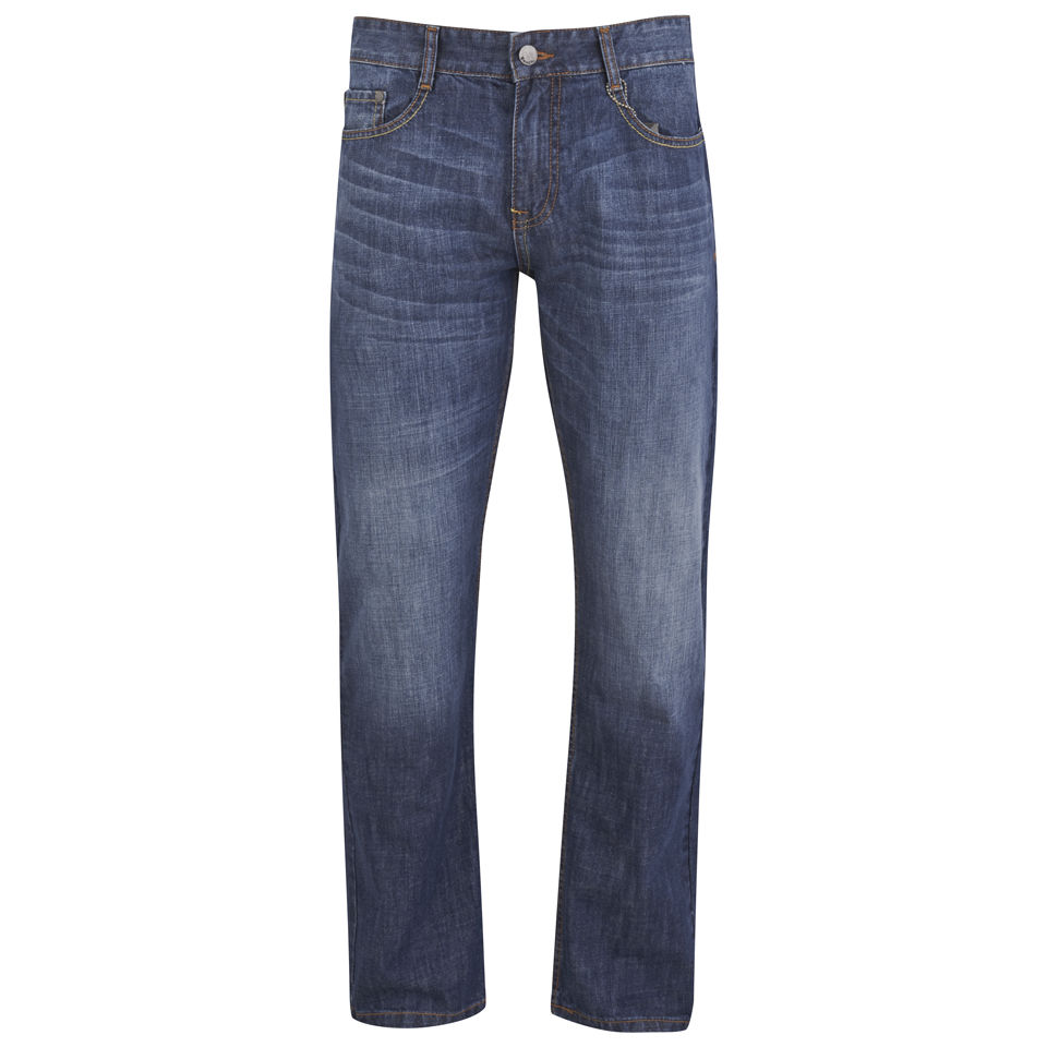 Bench Men Rico Straight Fit Jeans Mid Wash Mens Clothing Zavvi Us