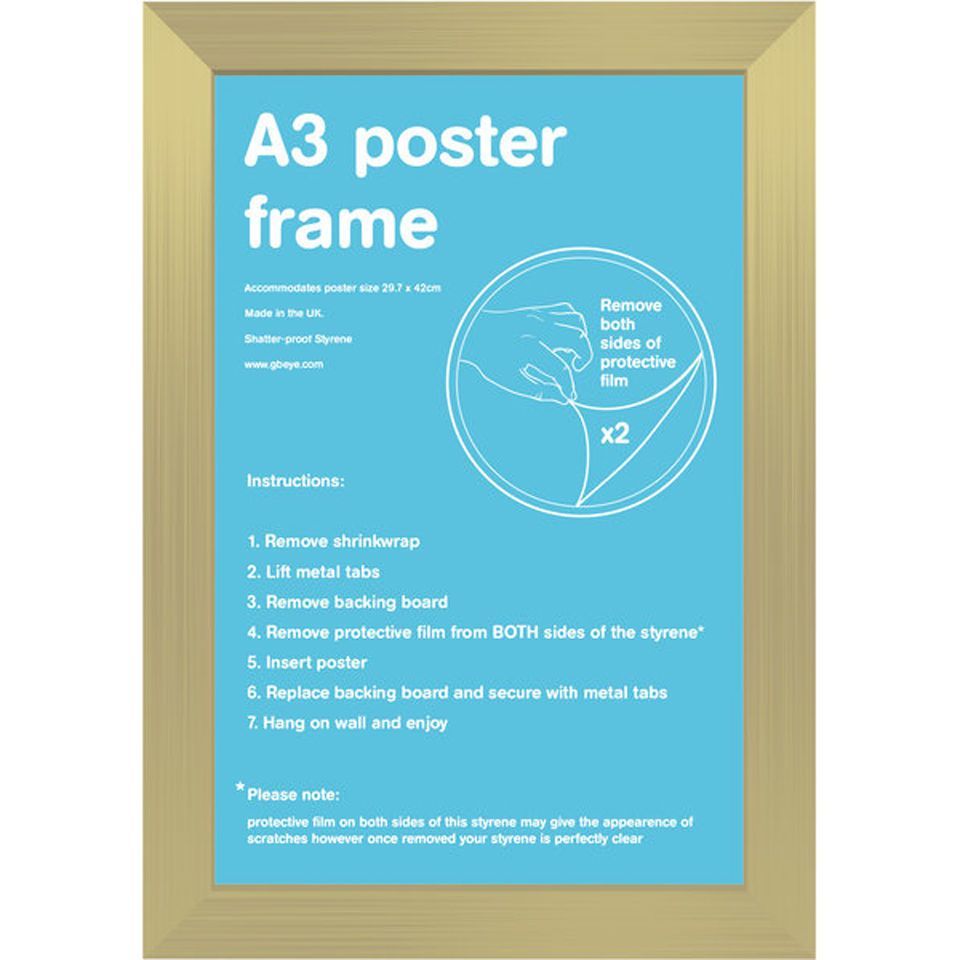 Gold Frame A3 Merchandise Zavvi