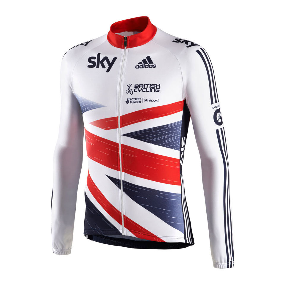 Adidas British Cycling Team Ls Jersey 2013 Probikekit Com