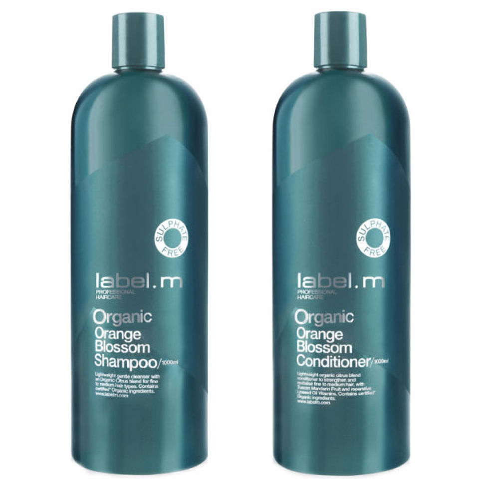label.m Organic Orange Blossom Shampoo & Conditioner ...
