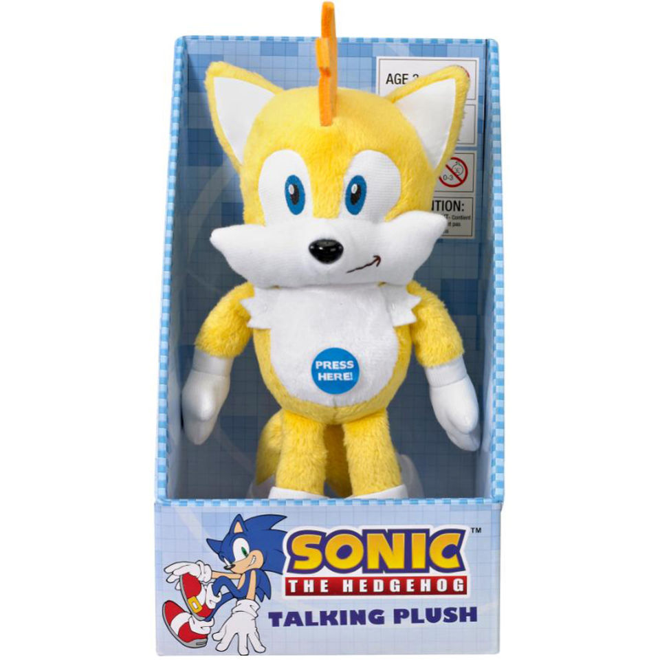 Sonic The Hedgehog 9 Inch Talking Plush Tails Merchandise