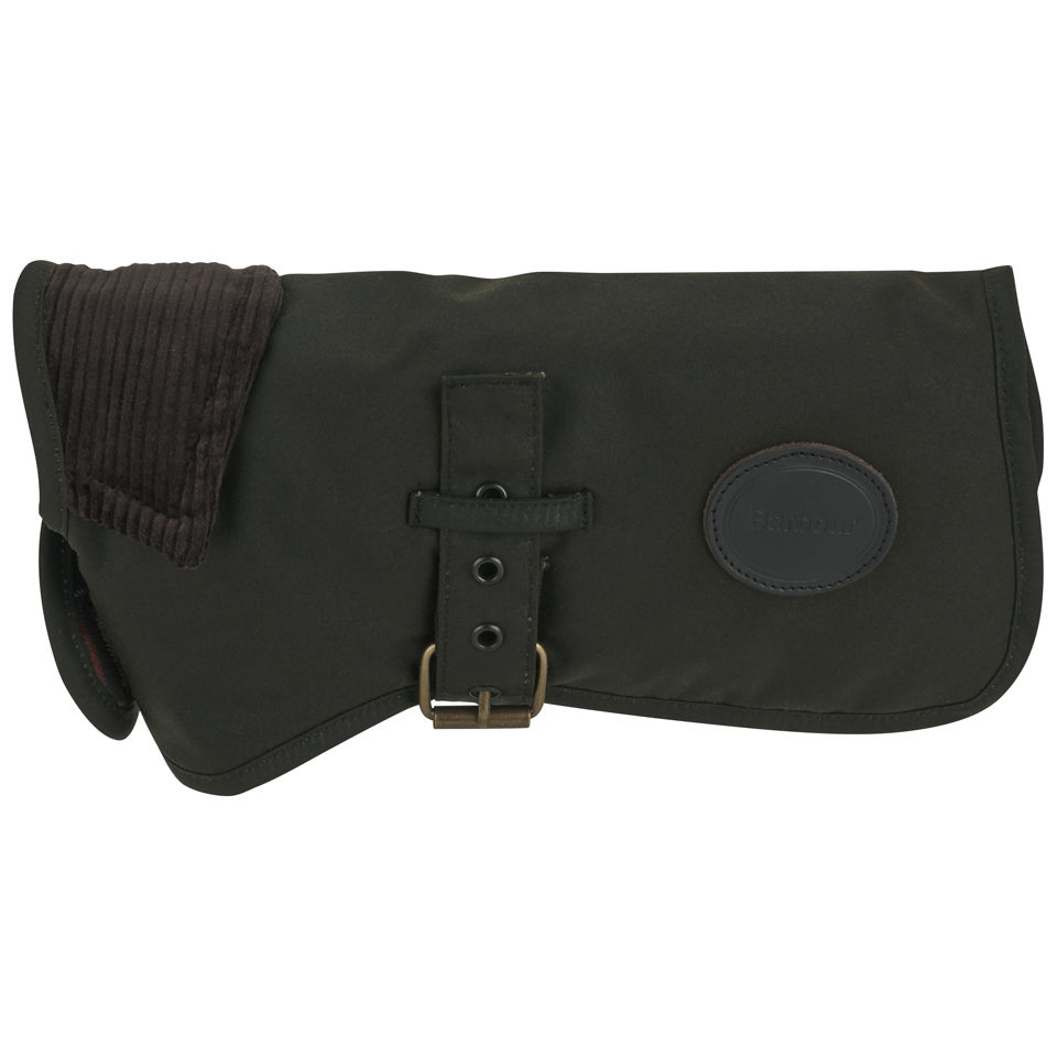 barbour wax dog coat olive