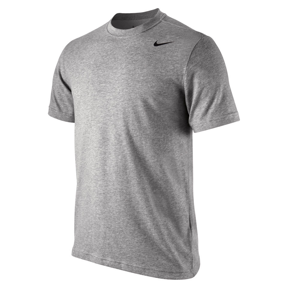 Nike Men's Dri Fit Short Sleeve T-Shirt - Dark Grey Heather Sports ...