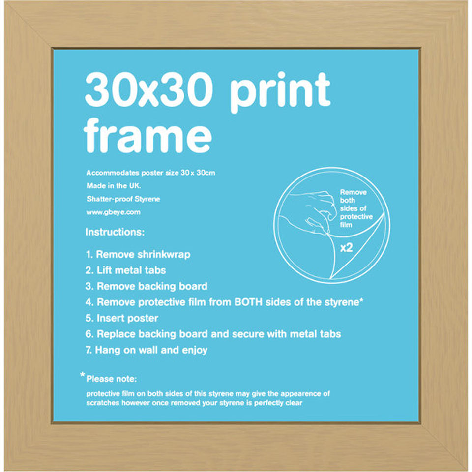 Oak Frame 30 X 30cm Merchandise Zavvi Oak Frame 30 X 30cm Description