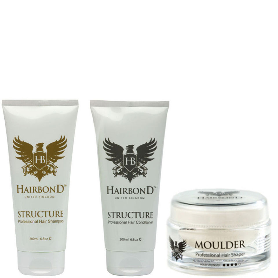 Hairbond Trio Shampoo 200ml Conditioner 200ml Moulder Hair