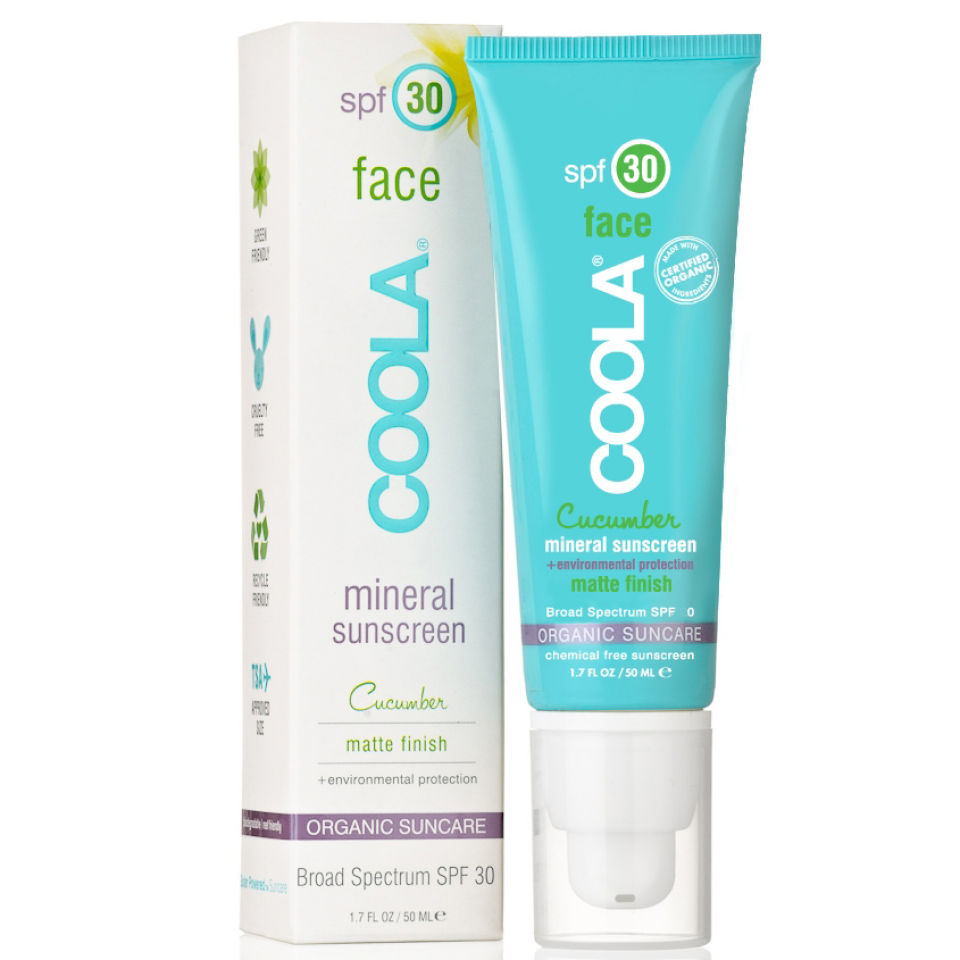 coola mineral sunscreen matte cucumber