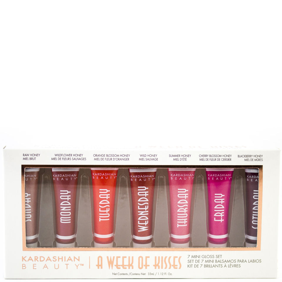 Kardashian Beauty A Week Of Kisses 7 Mini Gloss Set Free