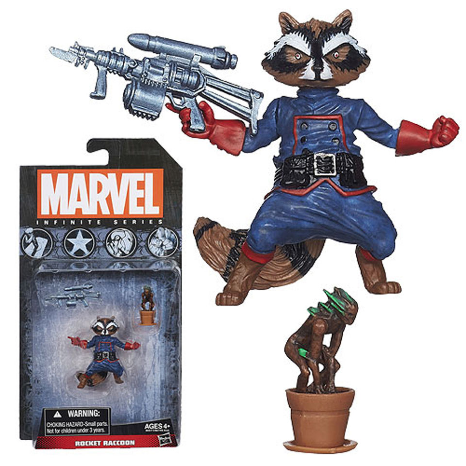 Marvel Infinite Series Rocket Raccoon Action Figure Toys Zavvi UK