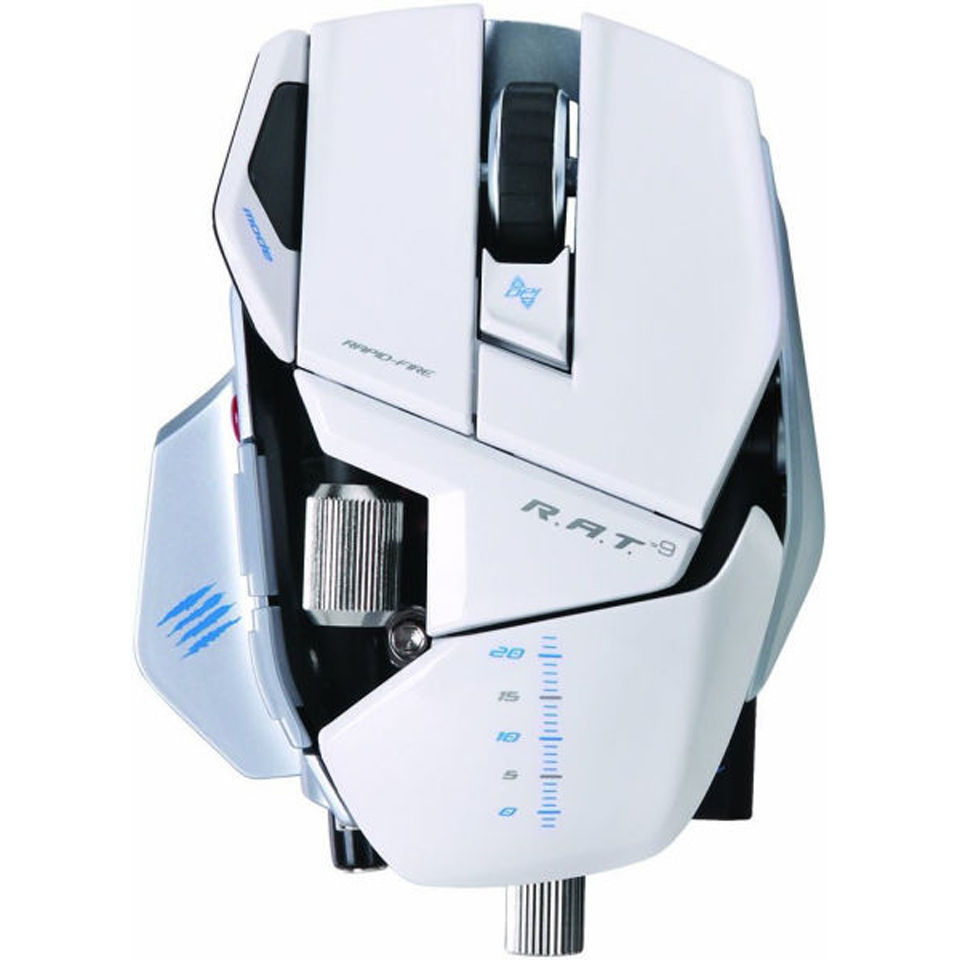 Mad Catz R A T 9 Mouse White Pc Accessories Zavvi Us