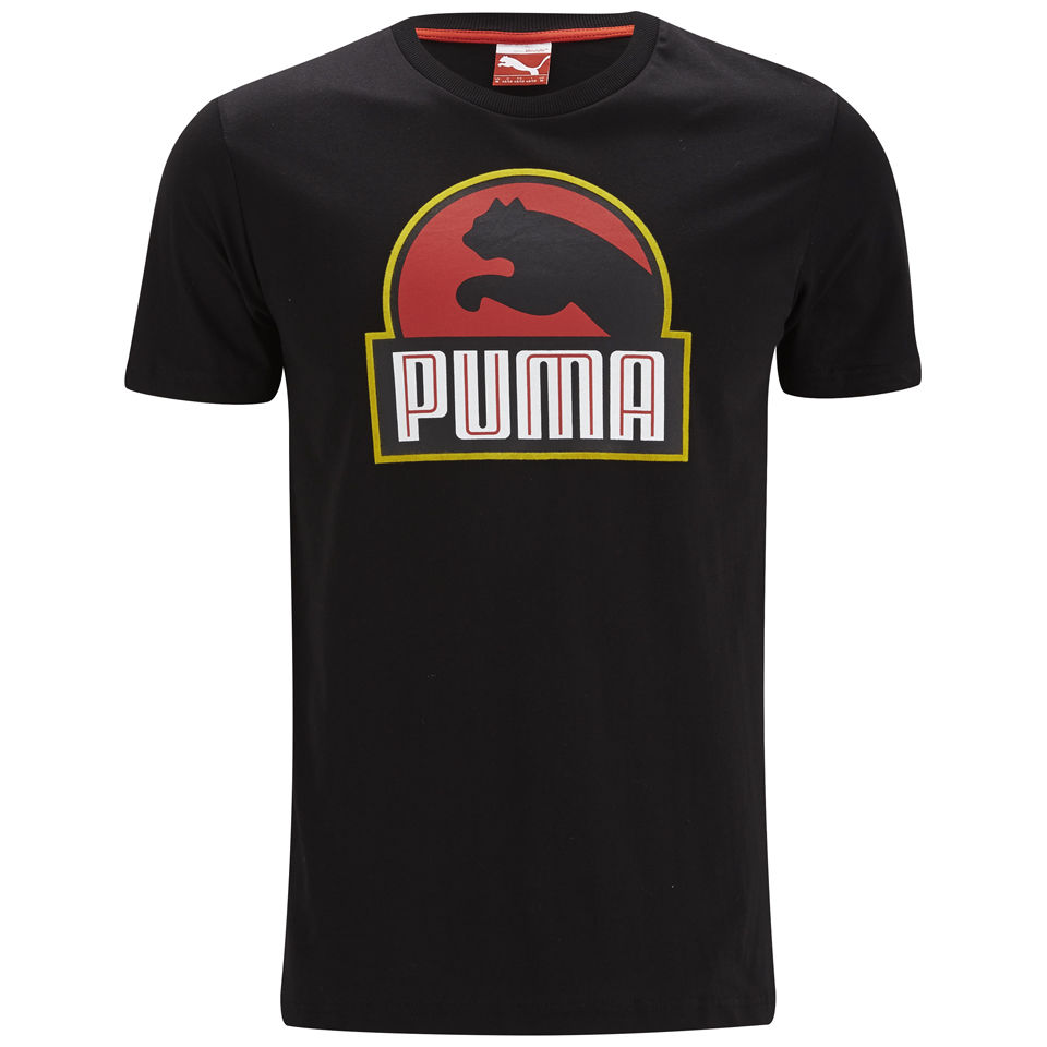 Puma Men's Jurassic Logo T-Shirt - Black Clothing | Zavvi