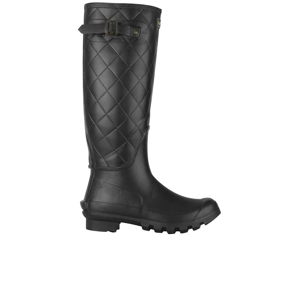 quilted wellington boots