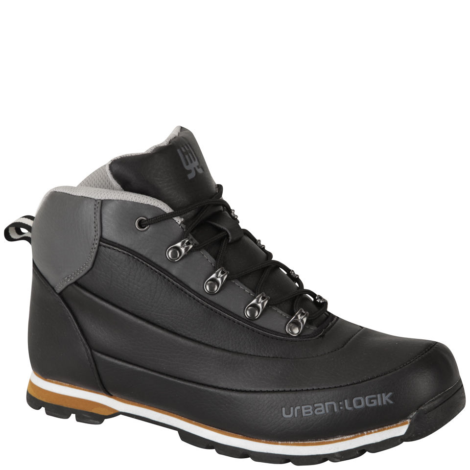 Urban Logik Men's Darwin Boots - Black/Charcoal Mens Footwear | Zavvi