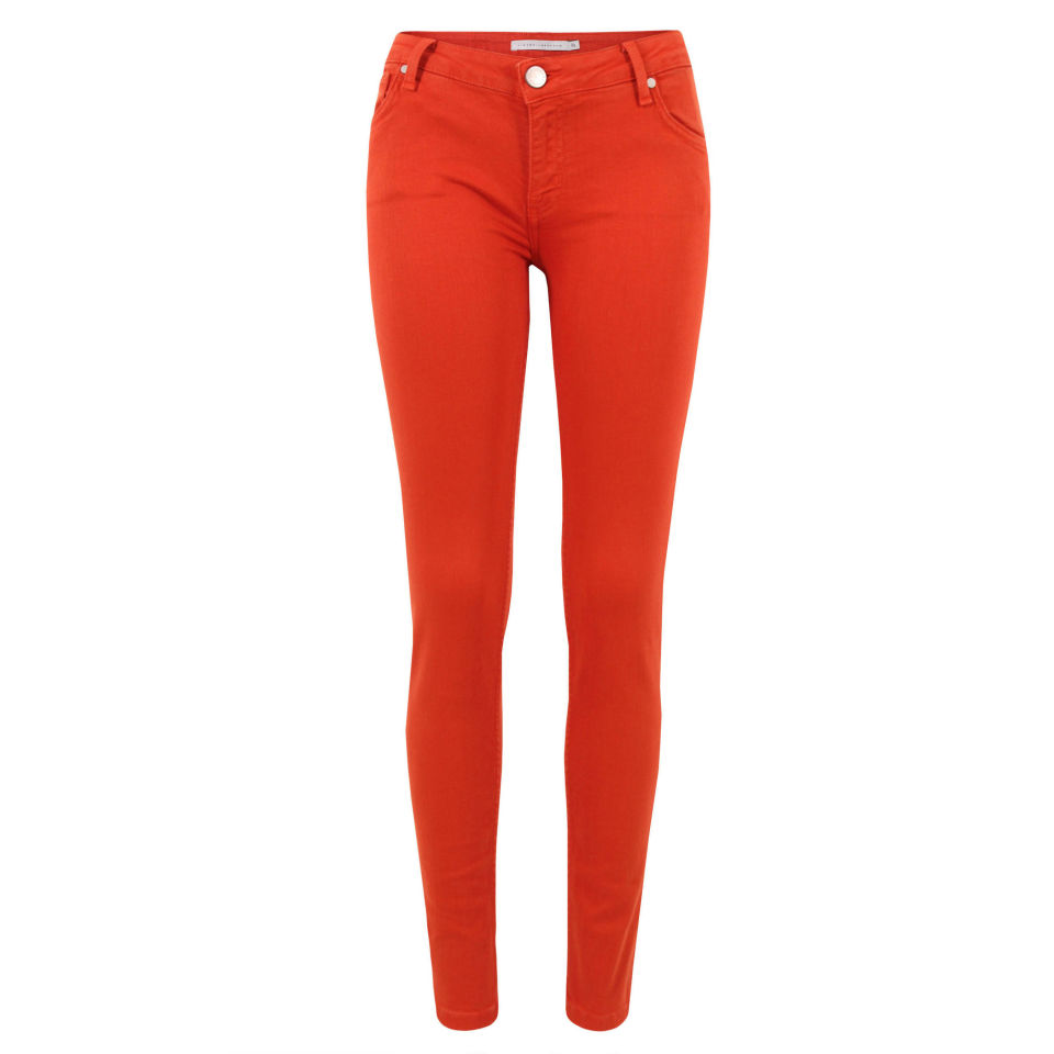 Victoria Beckham Women's VB41 Carnation Power Skinny Jeans - Red - Free ...