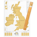 UK Karte zum frei Rubbeln - Scratch Map