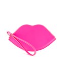 Lulu Guinness Women&#39;s Large Lip Coin Purse - Neon Pink - Free UK Delivery Available