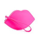 Lulu Guinness Women&#39;s Large Lip Coin Purse - Neon Pink - Free UK Delivery Available