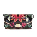 Ted Baker Traci Toucan Patent Crosshatch Cross Body Clutch Bag - Black