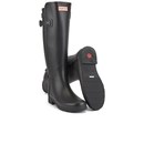 Hunter Women's Original Refined Back Strap Wellies - Black Womens Footwear | TheHut.com