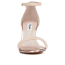 leather barely there sandals