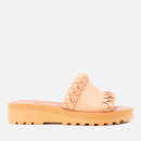 See By Chloé Women's Leather Slide Sandals - Rosellina