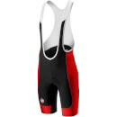 Castelli Evoluzione 2 Bib Shorts - Black/Red - S Castelli Evoluzione 2 Bib Shorts - Black/Red - S