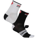 Castelli RoSso Corsa 13 Socks - White Castelli RoSso Corsa 13 Socks - White