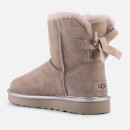 ugg mini bailey bow metallic dusk