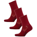 PBK Lightweight Socks Multipack - 3 Pairs - Red