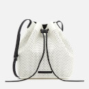 Armani Exchange Women's Perforated Bucket Bag - White/Black