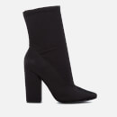 Kendall + Kylie Hailey Stretch Satin Sock Heeled Boots
