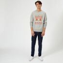 Sudadera Navidad Nintendo Super Mario "Ho Ho Ho It's A Me" - Hombre/Mujer - Gris - S - Gris