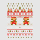 Sudadera Navidad Nintendo Super Mario "Ho Ho Ho It's A Me" - Hombre/Mujer - Gris - S - Gris