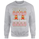 Sudadera Navidad Nintendo Super Mario "Ho Ho Ho It's A Me" - Hombre/Mujer - Gris - S - Gris