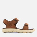 Timberland Toddlers' Nubble 2 Strap Leather Sandals - Cappuccino Nubuck