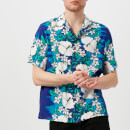 Dsquared2 Men's Ibisco Printed Viscose Short Sleeve Shirt - Blue/White Flower