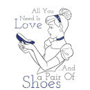Disney Assepoester All You Need Is Love Dames trui Wit Disney Assepoester All You Need Is Love Dames trui Wit
