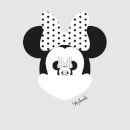 Disney Minnie Mouse Spiegel Illusie Dames T shirt Grijs Disney Minnie Mouse Spiegel Illusie Dames T shirt Grijs