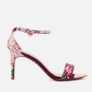 Ted Baker Women's Mylli Barely There Heeled Sandals - Serenity Satin/Textile