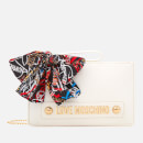 LOVE MOSCHINO WOMEN'S SMALL ZIP POUCH BAG - WHITE